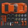 Mattel Brick Shop Hot Wheels 71 Lamborghini Miura P400 SV Bauspielzeugset (1523 Teile), für Sammler