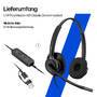 HP Poly Mission 425 Stereo USB Wired Headset Classic WW (C01B3AA#AC3)
