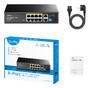 CUDY FS1010P 8-Port 10/100M PoE+ Switch 2 Uplink Ports 120W (FS1010P)