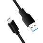 Logilink USB-C Kabel 3.2 Gen1, C/M zu USB-A/M, schwarz 2 m (CU0170)