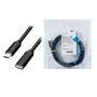 Logilink USB 2.0 Typ-C Kabel C/M > USB-C/F, PD, schwarz 1m (CU0210)