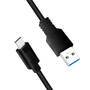 Logilink USB-C Kabel 3.2 Gen1, C/M zu USB-A/M, schwarz 3 m (CU0171)
