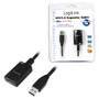 Logilink USB Kabel A -> A St/Bu  5.00m Verl. schwarz (UA0127)