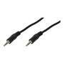 LogiLink 3.5mm - 3.5mm - 10m - 3.5mm - Male - 3.5mm - Male - 10 m - Black