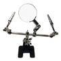 Logilink 3te helfende Hand mit Lupe, 46mm Lupe & 8 Gelenken (WZ0034)