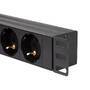 LogiLink PDU8C02 - Basic - 1U - Aluminium - Black - 8 AC outlet(s) - Type F
