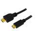 LogiLink CH0023 - 2 m - HDMI Type A (Standard) - HDMI Type C (Mini) - 8.16 Gbit/s - Black
