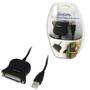 Logilink USB-Kabel D-Sub 25-pin parallel St/Bu 1.80m bk (UA0054A)