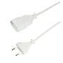 Logilink Netzkabel Euro CEE 7/16 Stecker zu Dose, 2m, Weiß (CP126)