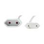 Logilink Netzkabel Euro CEE 7/16 Stecker zu Dose, 2m, Weiß (CP126)