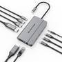 Conceptronic DONN34G 10-in-1 Dockingstation 4K 60Hz 8K 30Hz Datenverteiler/Umschalter