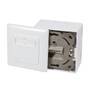 Logilink CAT 6 Auf und Unterputzdose vollgeschirmt RAL 9003 (NP0039A)