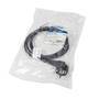 Logilink Netzkabel CEE7/7 Stecker90° Kabelende 1,5m schwarz (CP135)