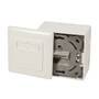 Logilink CAT 6A Auf und Unterputzdose vollgeschirmt RAL 901 (NP0124)
