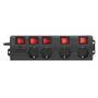LogiLink LPS251 - 1.5 m - 4 AC outlet(s) - Indoor - Type F - Type F - IP20