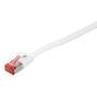 Logilink Flachpatchkabel RJ45 U/FTP Cat6A 1.00m weiß (CF2031S)