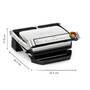 Tefal Kontaktgrill GC717D OptiGrill schwarz/edelstahl