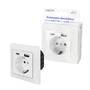Logilink Unterputz-Steckdose, 1x CEE 7/3, 1x USB-A, 1x USB-C (PA0262)
