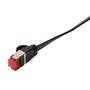 Logilink Flachpatchkabel 2xRJ45 U/FTP Cat6A 15.0m schwarz (CF2103S)