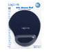 Logilink Mauspad mit Gel-Handballenauflage Silikon blau (ID0027B)