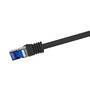 Logilink Patchkabel Ultraflex, Cat.6A, S/FTP, schwarz, 2 m (C6A053S)