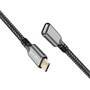 Logilink USB 3.2 Gen1 Typ-C-Kabel C/M > USB-C/F, PD, Alu, 2m (CUA0109)