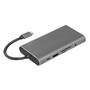 Logilink Dockingstation USB 3.2 Gen1,USB-C, 10-Port,PD,silb. (UA0383)
