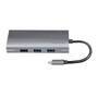 Logilink Dockingstation USB 3.2 Gen1,USB-C, 10-Port,PD,silb. (UA0383)