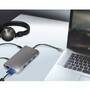 Logilink Dockingstation USB 3.2 Gen1,USB-C, 10-Port,PD,silb. (UA0383)