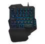 Logilink Einhand-Gaming Tastatur, beleuchtet, schwarz (ID0181)
