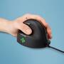 R-GO Tools R-Go Maus HE ergonomisch links  USB       mittel  schw./silb retail (RGOHELE)