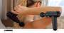 MELISSA Wiederaufladbare Massagepistole mit LED 4 Köpfe Schwarz