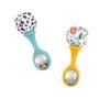 Mattel Fisher-Price Babys Rumba-Rasseln Spielzeug, 2er-Set für Babys ab 3 Monaten, kontrastreiches D