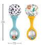Mattel Fisher-Price Babys Rumba-Rasseln Spielzeug, 2er-Set für Babys ab 3 Monaten, kontrastreiches D