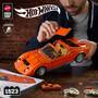 Mattel Brick Shop Hot Wheels 71 Lamborghini Miura P400 SV Bauspielzeugset (1523 Teile), für Sammler