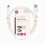 Nedis USB-Kabel / USB 2.0 / USB-A Stecker / USB-C™ Stecker / 15 W / 480 Mbps / Vernickelt / 2.00 m / Rund / PVC / Schwarz / Label