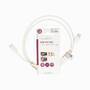 Nedis USB-Kabel / USB 2.0 / USB-C™ Stecker / USB-C™ Stecker / 60 W / 480 Mbps / Vernickelt / 1.00 m / Rund / PVC / Weiss / Label