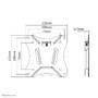 Neomounts by Newstar Select Neomounts tv wall mount - 25.4 cm (10") - 76.2 cm (30") - 25 kg - 75 x 75 mm - 100 x 100 mm - Black