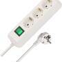 Brennenstuhl 1152320400 - 3 m - 3 AC outlet(s) - White - White