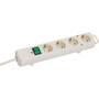Brennenstuhl 1153120100 - 2 m - 4 AC outlet(s) - Indoor - White - 320 mm - White