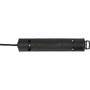 Brennenstuhl 1153100100 - 2 m - 4 AC outlet(s) - Indoor - Black - 320 mm - Black