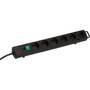Brennenstuhl 1153300100 - 2 m - 6 AC outlet(s) - Indoor - Black - 420 mm - Black