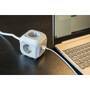 Brennenstuhl ALEA-Power Steckdose mit USB / Steckerblock (Steckdosen 4-fach, 2x USB-Ladegerät und 1,4m Kabel) TYPE F