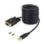 STARTECH.COM 3m USB auf Seriell Adapter COM-Retention FTDI USB-A zu DB9 Kabel USB RS232 Wechselbare 