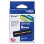 Brother Laminated tape 6mm - White on black - TZe - Grey - Thermal transfer - Brother - PT-1280HK - PT-1280SN - PT-1280KT - PT-D200HK - PT-1100SN - PT-1100KT - PT-2100VP - PT-2730 - PT-7600,...