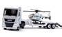 SIKU 1759 MAN Lkw mit Polizei Helikopter