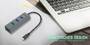 I-TEC USB C Metal HUB 4 Port ohne Netzteil ideal fuer Notebook Tablet PC Unterstuetzt Win Mac OS kom