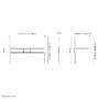 Neomounts by Newstar tv wall mount - 152.4 cm (60") - 2.54 m (100") - 200 x 200 mm - 1200 x 800 mm - Metal - Black