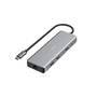 Hama USB-Hub 200142 Hama Sortiment USB-C-Hub 9 Ports grau