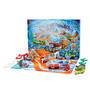 Mattel Hot Wheels Adventskalender 2026, 10 Spielzeugfahrzeuge im Maßstab 1:64, 14 Zubehörteile und 1